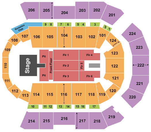 Spokane Arena Thomas Rhett Seating Chart